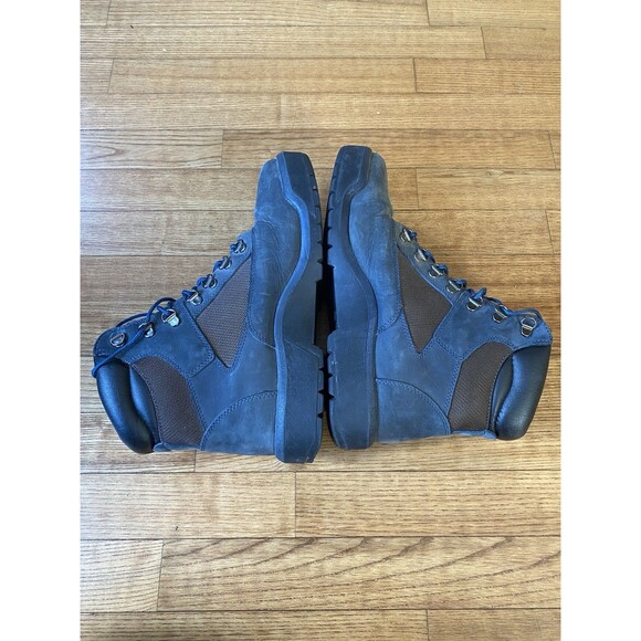Timberland Mens 9 Field Boots Waterproof Navy Blue Nubuck Leather Gorpcore GUC - Picture 4 of 8